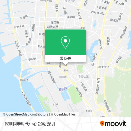 深圳同泰时代中心公寓地图