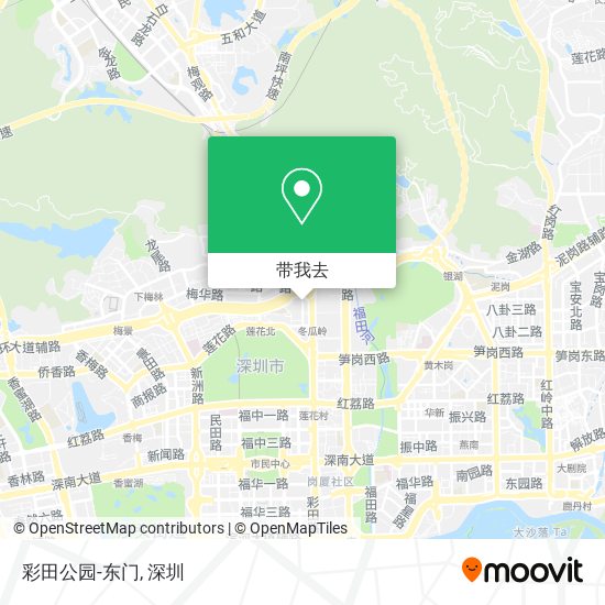 彩田公园-东门地图