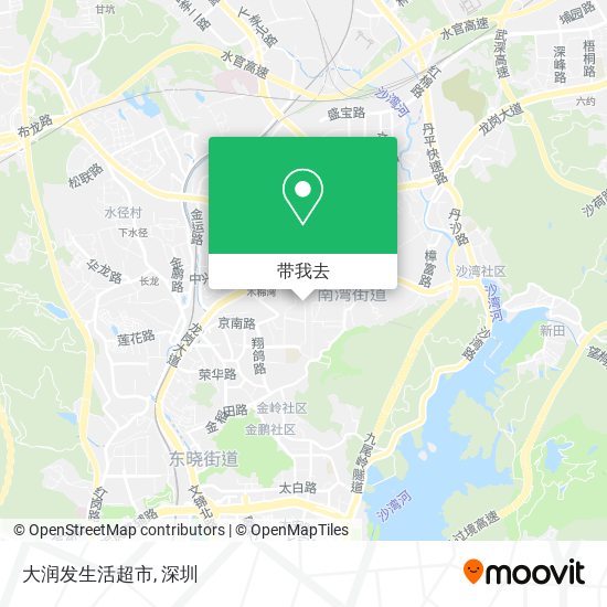 大润发生活超市地图