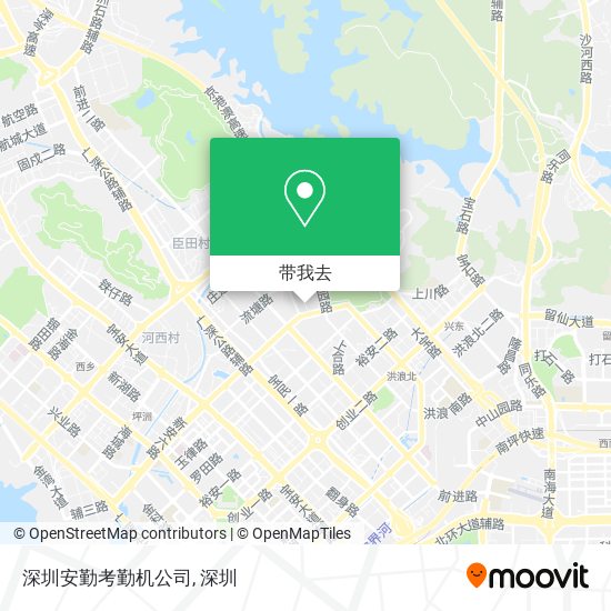 深圳安勤考勤机公司地图