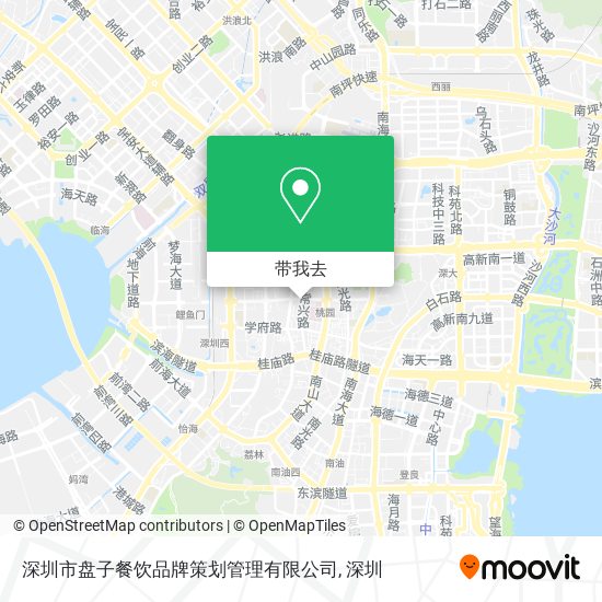 深圳市盘子餐饮品牌策划管理有限公司地图