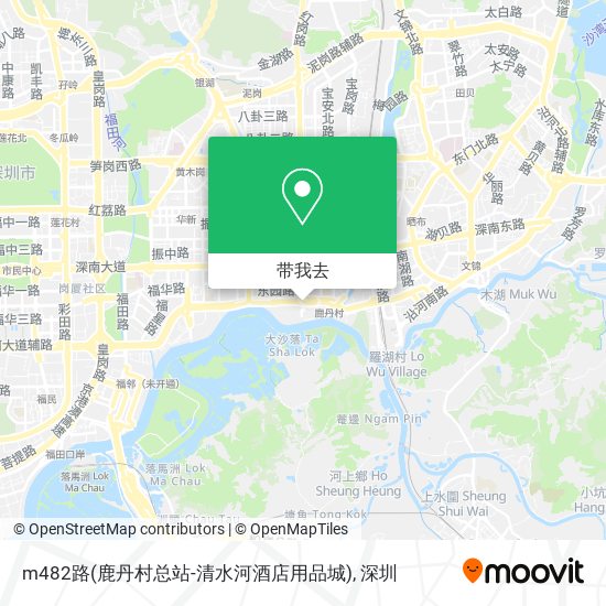m482路(鹿丹村总站-清水河酒店用品城)地图