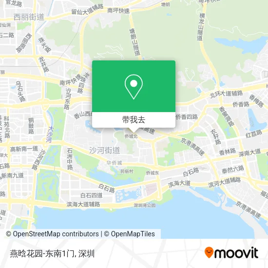 燕晗花园-东南1门地图