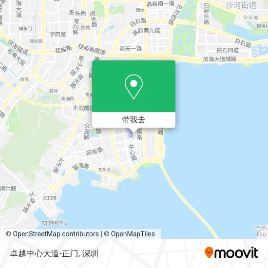 卓越中心大道-正门地图