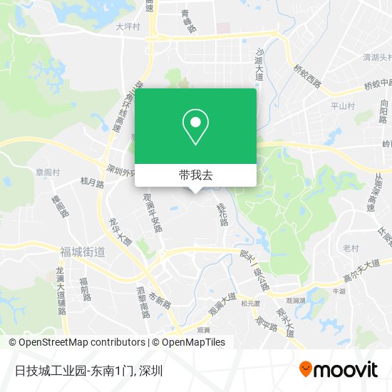 日技城工业园-东南1门地图