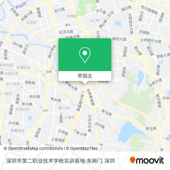 深圳市第二职业技术学校实训基地-东南门地图