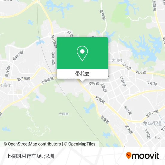 上横朗村停车场地图