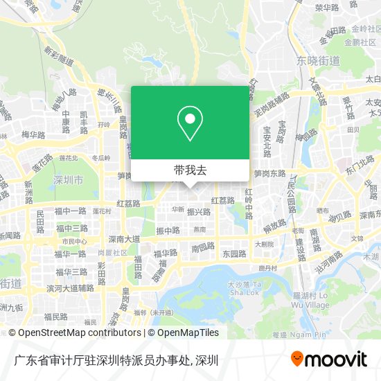 广东省审计厅驻深圳特派员办事处地图