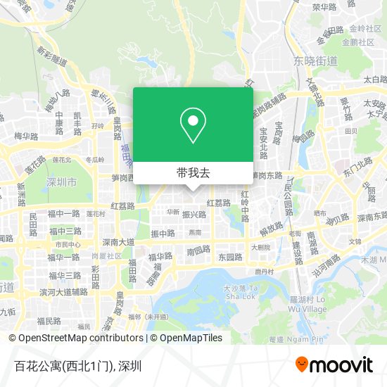 百花公寓(西北1门)地图