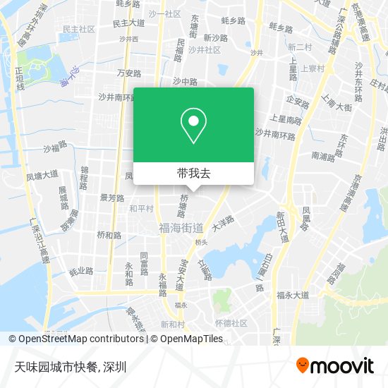 天味园城市快餐地图