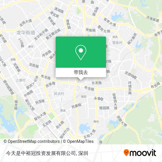 今天是中裕冠投资发展有限公司地图