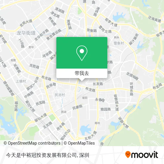 今天是中裕冠投资发展有限公司地图