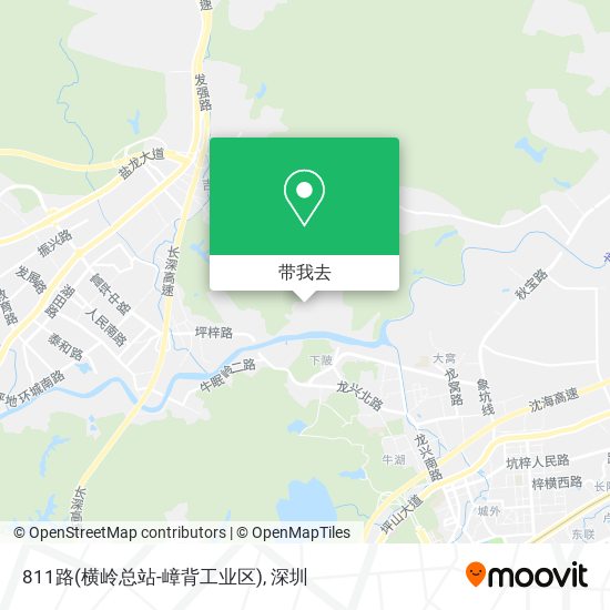 811路(横岭总站-嶂背工业区)地图