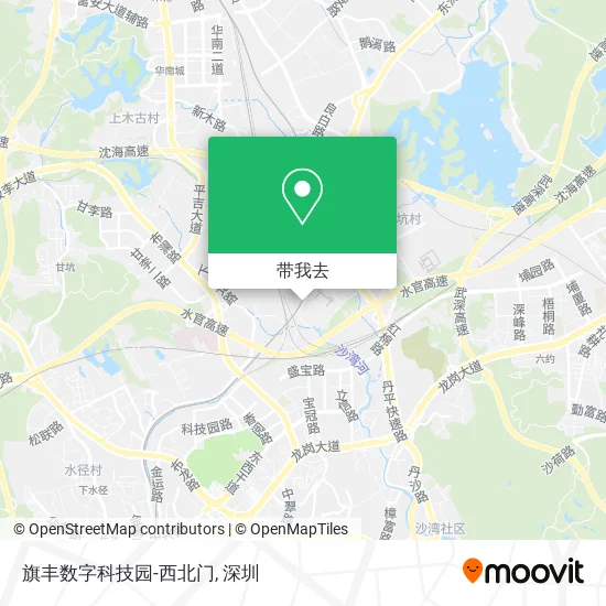 旗丰数字科技园-西北门地图
