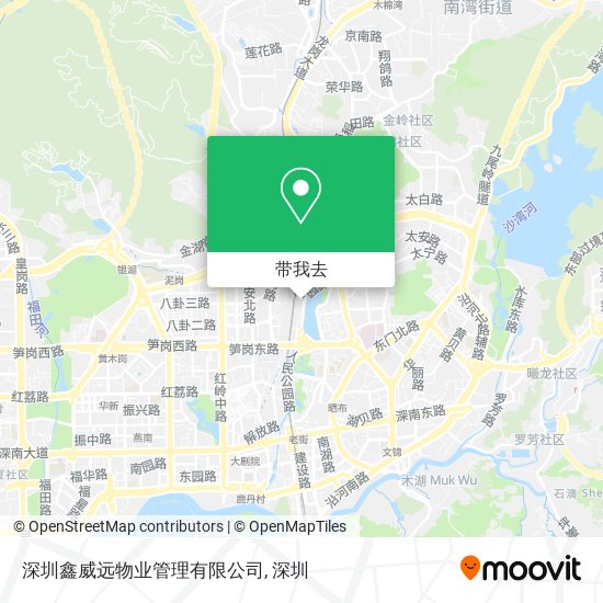 深圳鑫威远物业管理有限公司地图