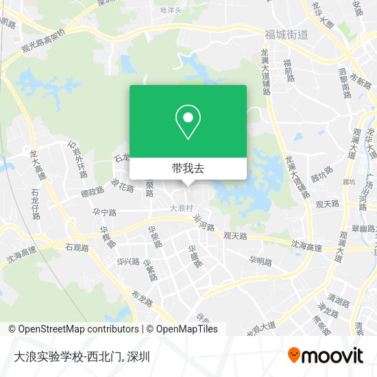大浪实验学校-西北门地图