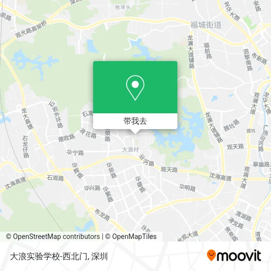 大浪实验学校-西北门地图