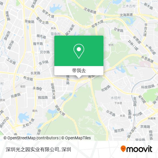 深圳光之园实业有限公司地图