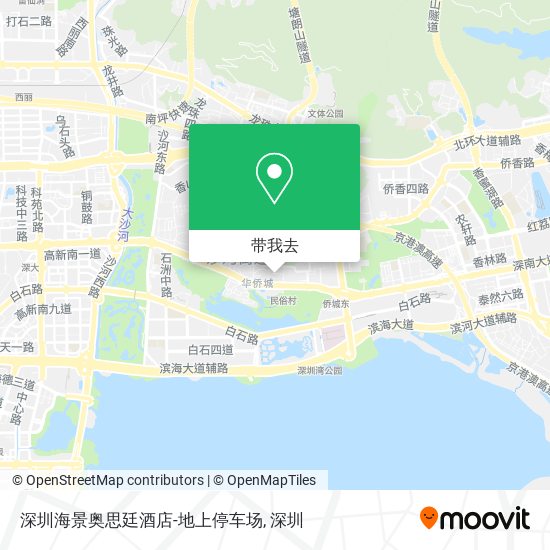 深圳海景奥思廷酒店-地上停车场地图