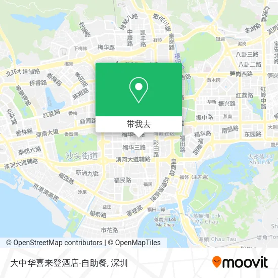 大中华喜来登酒店-自助餐地图