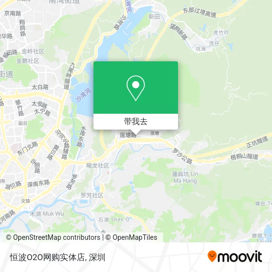 恒波O2O网购实体店地图