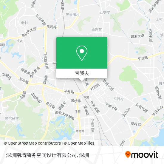 深圳南墙商务空间设计有限公司地图