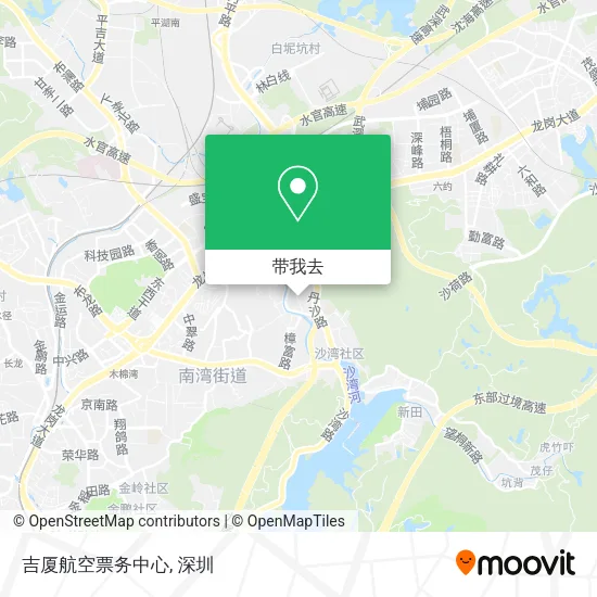 吉厦航空票务中心地图
