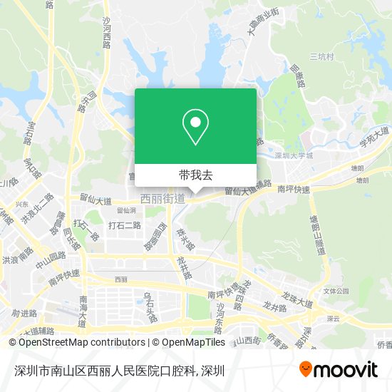 深圳市南山区西丽人民医院口腔科地图