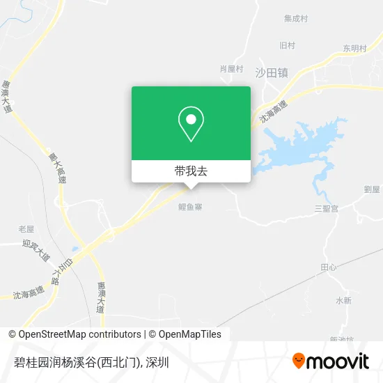 碧桂园润杨溪谷(西北门)地图