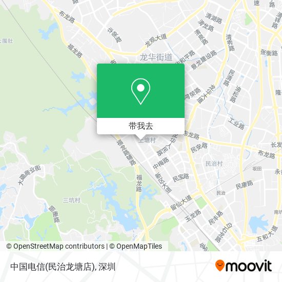 中国电信(民治龙塘店)地图