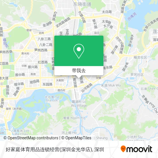 好家庭体育用品连锁经营(深圳金光华店)地图