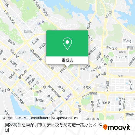 国家税务总局深圳市宝安区税务局前进一路办公区地图