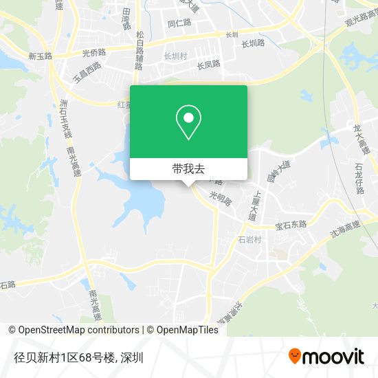 径贝新村1区68号楼地图