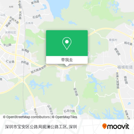 深圳市宝安区公路局观澜公路工区地图