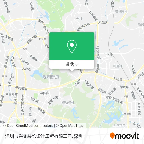 深圳市兴龙装饰设计工程有限工司地图