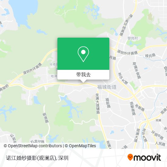 诺江婚纱摄影(观澜店)地图