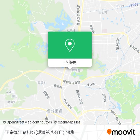 正宗隆江猪脚饭(观澜第八分店)地图