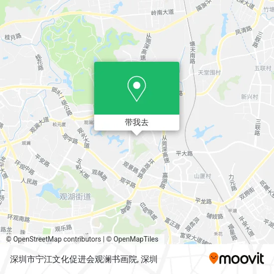 深圳市宁江文化促进会观澜书画院地图