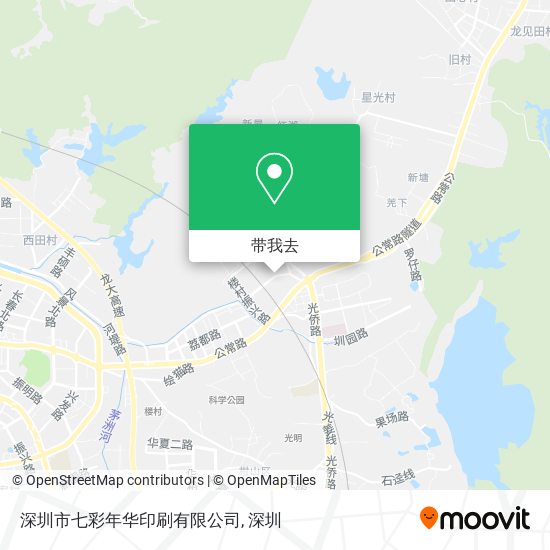 深圳市七彩年华印刷有限公司地图