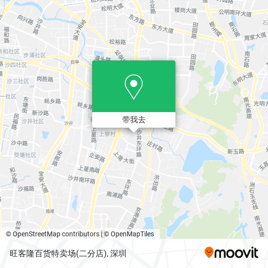 旺客隆百货特卖场(二分店)地图