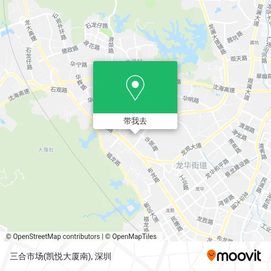 三合市场(凯悦大厦南)地图