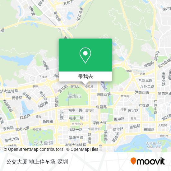 公交大厦-地上停车场地图