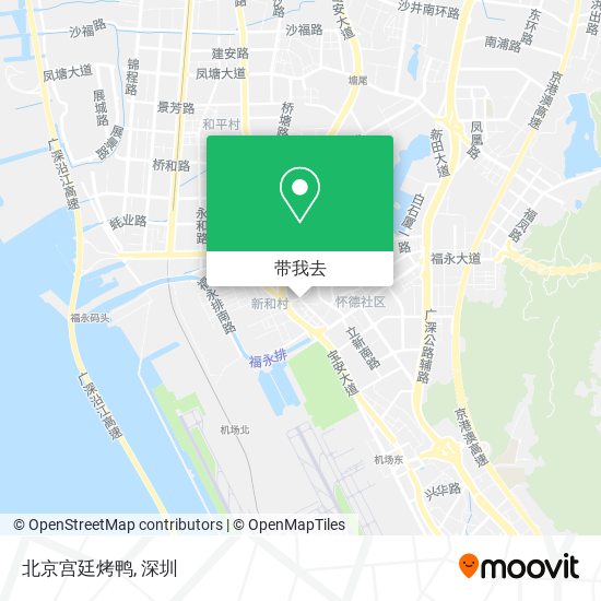 北京宫廷烤鸭地图