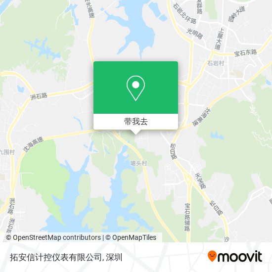 拓安信计控仪表有限公司地图