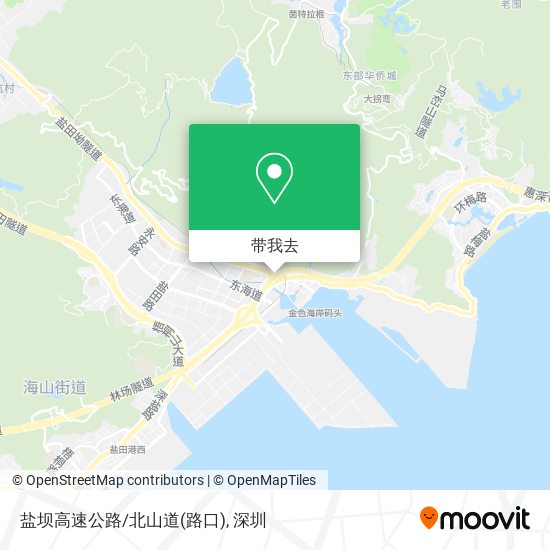 盐坝高速公路/北山道(路口)地图