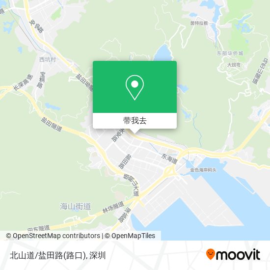 北山道/盐田路(路口)地图