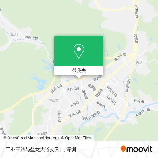 工业三路与盐龙大道交叉口地图