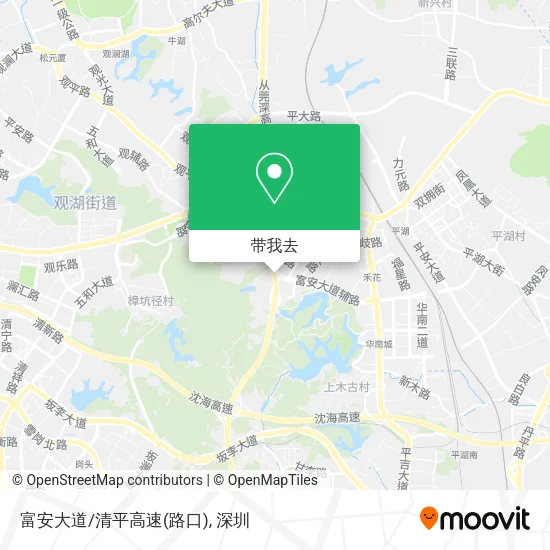 富安大道/清平高速(路口)地图