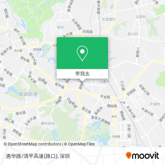 惠华路/清平高速(路口)地图