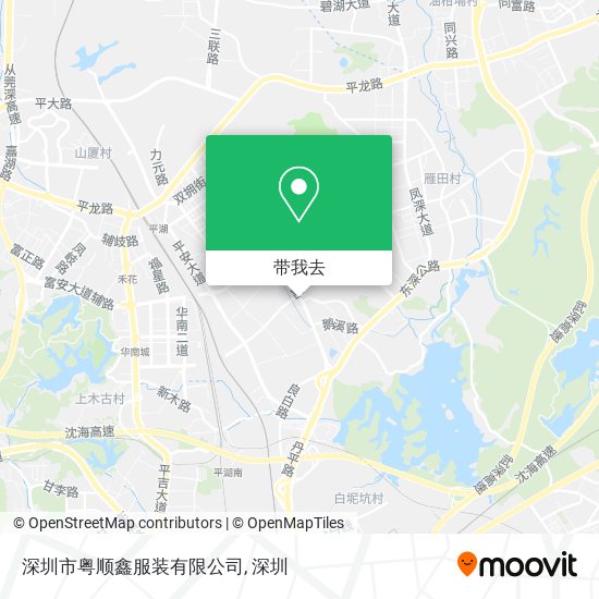 深圳市粤顺鑫服装有限公司地图